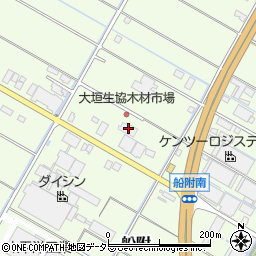 大垣生協木材市場周辺の地図