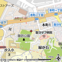 神奈川県横須賀市緑が丘31周辺の地図