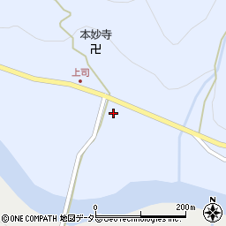 〒601-0753 京都府南丹市美山町上司の地図