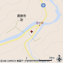 京都府南丹市美山町佐々里森脇周辺の地図