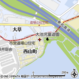 愛知県春日井市西山町1617-16周辺の地図