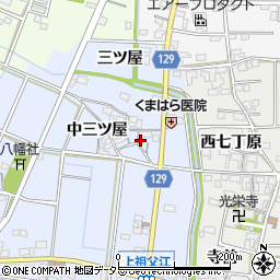 愛知県一宮市上祖父江北三ツ屋111周辺の地図
