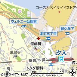 ガスト横須賀汐入店周辺の地図