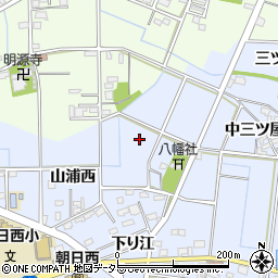 愛知県一宮市上祖父江（山浦東）周辺の地図