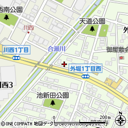 愛知県小牧市外堀1丁目209周辺の地図