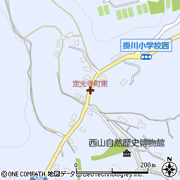 定光寺町東周辺の地図
