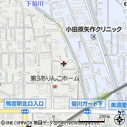 神奈川県小田原市鴨宮308周辺の地図