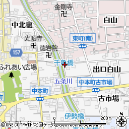 愛知県岩倉市中本町川添6周辺の地図