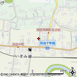 千葉県いすみ市苅谷162周辺の地図