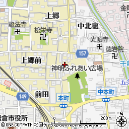 愛知県岩倉市本町上郷裏周辺の地図
