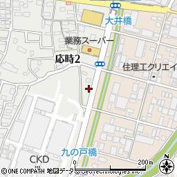 愛知県小牧市応時2丁目229周辺の地図