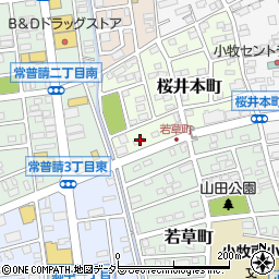 グリーンハウス 小牧店周辺の地図