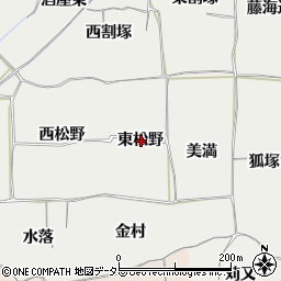 愛知県一宮市丹陽町重吉東松野周辺の地図