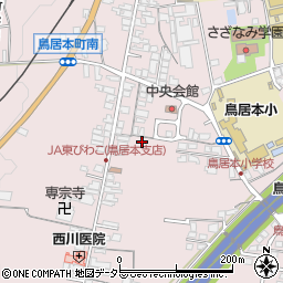 滋賀県彦根市鳥居本町1654周辺の地図