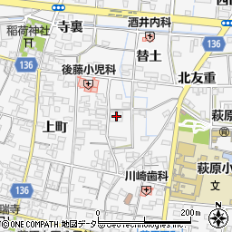ＮＴＴ萩原電話交換所周辺の地図