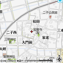 愛知県一宮市萩原町萩原松田2698周辺の地図