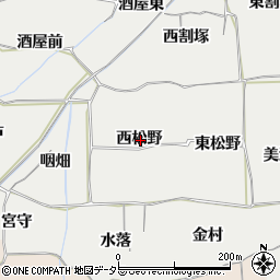 愛知県一宮市丹陽町重吉西松野周辺の地図