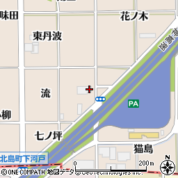 愛知県一宮市千秋町塩尻流周辺の地図