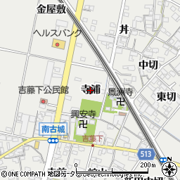 愛知県一宮市明地（寺浦）周辺の地図