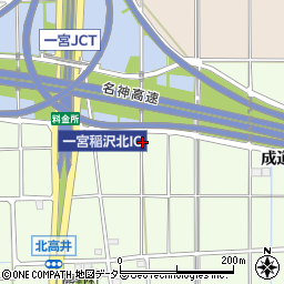 愛知県一宮市大和町北高井（円小坊）周辺の地図