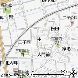 愛知県一宮市萩原町萩原松田2726周辺の地図