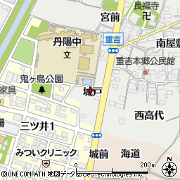 愛知県一宮市丹陽町重吉城戸140周辺の地図