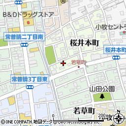 ガウディ桜井本町周辺の地図