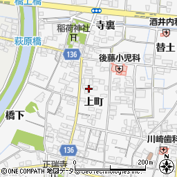 愛知県一宮市萩原町萩原（上町）周辺の地図