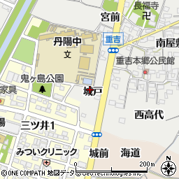 愛知県一宮市丹陽町重吉城戸周辺の地図