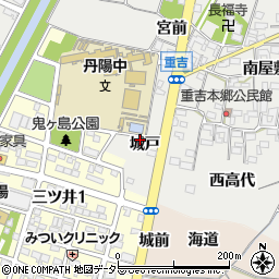 愛知県一宮市丹陽町重吉（城戸）周辺の地図