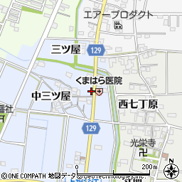 愛知県一宮市上祖父江北三ツ屋95周辺の地図