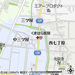 愛知県一宮市上祖父江北三ツ屋95周辺の地図