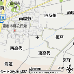 愛知県一宮市丹陽町重吉（東高代）周辺の地図