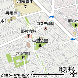多加木記念館公民館周辺の地図