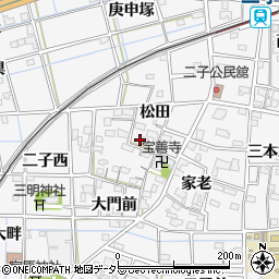 愛知県一宮市萩原町萩原松田2700周辺の地図