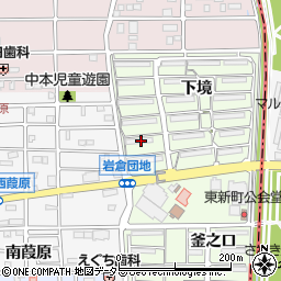 愛知県岩倉市東新町江向周辺の地図