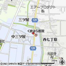 愛知県一宮市上祖父江北三ツ屋102周辺の地図