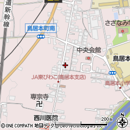 滋賀県彦根市鳥居本町1681周辺の地図