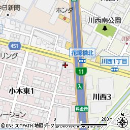 日商機株式会社　展示場周辺の地図
