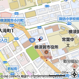 市役所北口周辺の地図