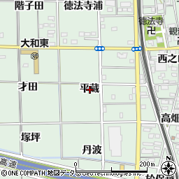 愛知県一宮市大和町妙興寺平蔵周辺の地図