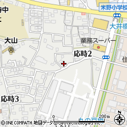 愛知県小牧市応時2丁目117周辺の地図