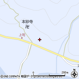京都府南丹市美山町上司小倉畑周辺の地図