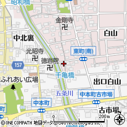 愛知県岩倉市東町東市場屋敷164周辺の地図