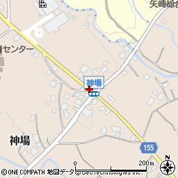 神場入口周辺の地図
