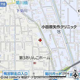神奈川県小田原市鴨宮377周辺の地図