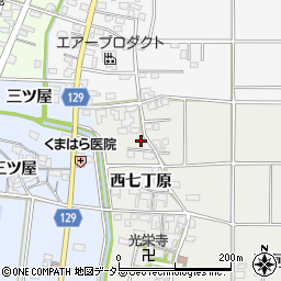愛知県一宮市明地西七丁原31周辺の地図