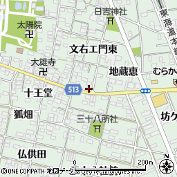 愛知県一宮市大和町妙興寺地蔵恵104周辺の地図