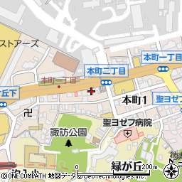横須賀市役所　デュオよこすか周辺の地図