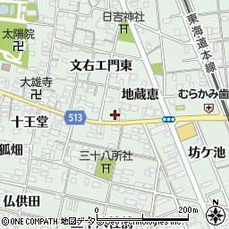 愛知県一宮市大和町妙興寺地蔵恵92周辺の地図